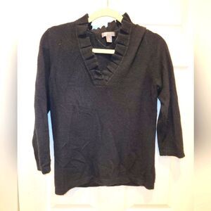 Cashmere by Charter Club Sweater sz M. Black